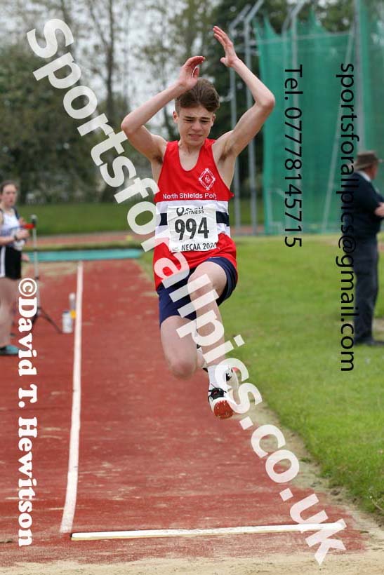 Long jump, 2021 North East Grand Prix No. 3, Monkton, Wednesday, june 2nd. Photo: David T. Hewitson/Sports for All Pics